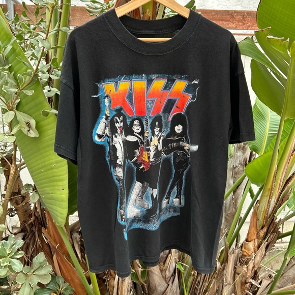 Vintage 2000 KISS The Farewell Tour Band T-Shirt Black XL Vintage 2000 KISS The Farewell Tour Band T-Shirt Black XL